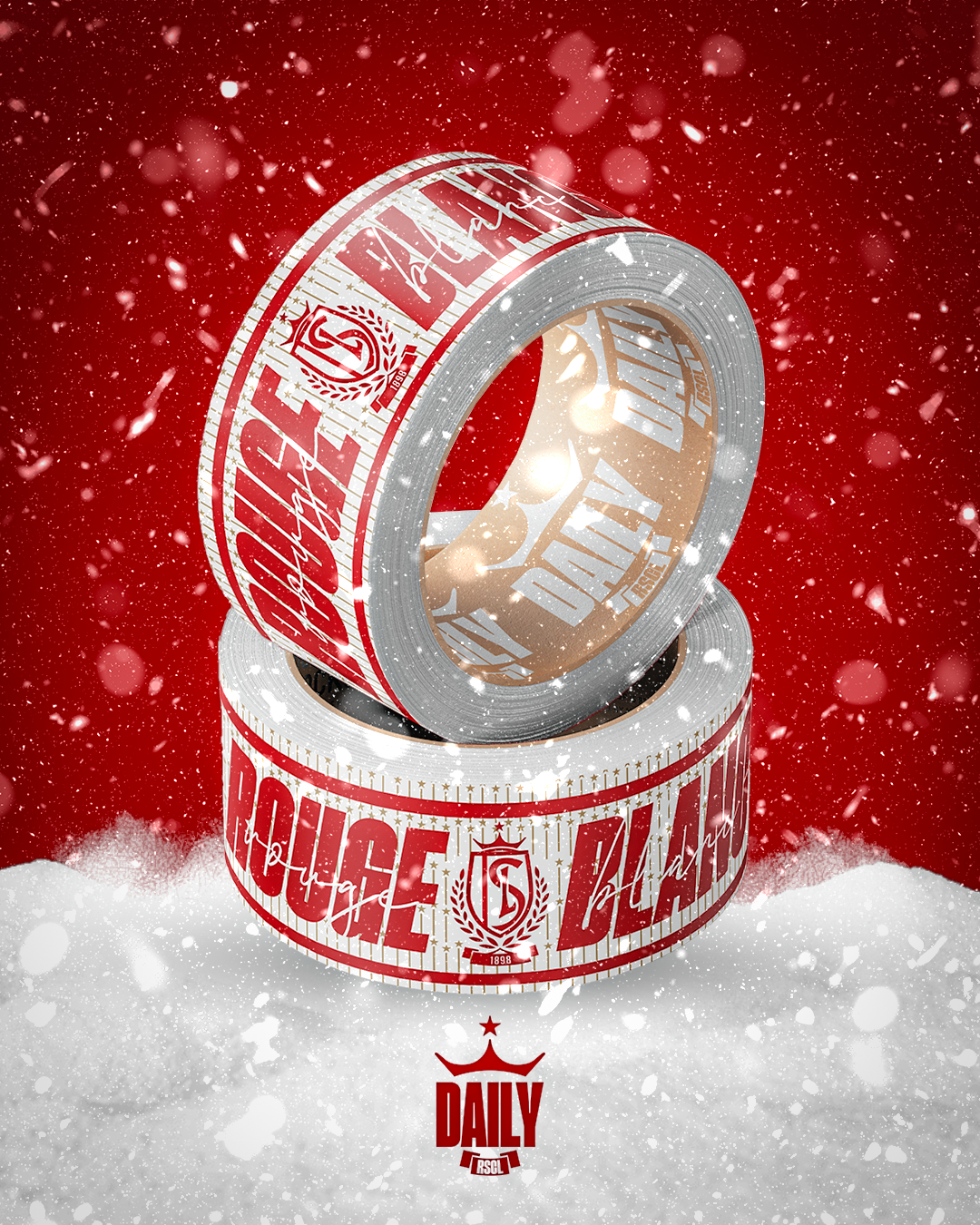 ROUGE & BLANC Tape Roll - 48M